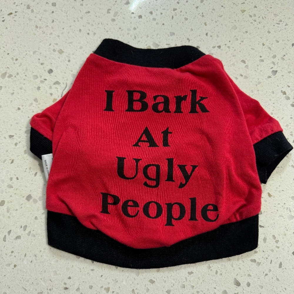 I Bark At Ugly People Dog T-Shirt